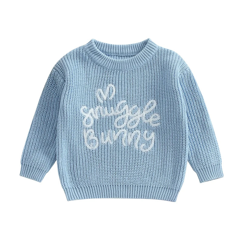 Guangdong Kids Easter Bunny Ears Knit Unisex Sweater