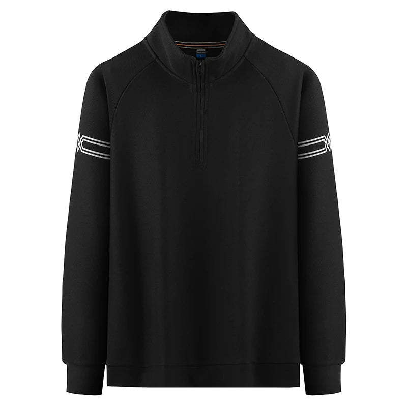 IppolichCN Casual Long Sleeve Sports Half Zipper Sweatshirt