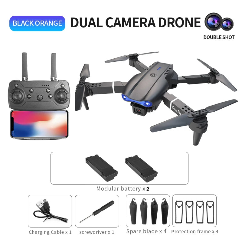 E99 Pro Drone With HD Dual Camera And Obstacle Avoidance