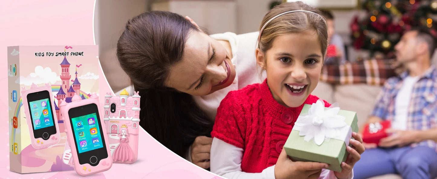 DIAMOOKYCN Kids Smart Phone Toy With Camera And MP3