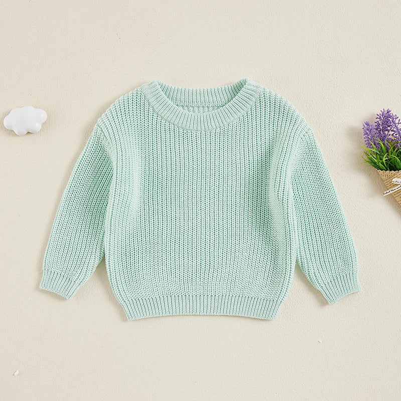 Suefunskry Newborn Unisex Knitted Long Sleeve Sweater
