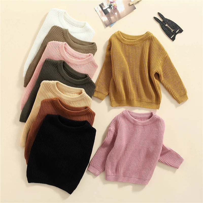 Suefunskry Newborn Unisex Knitted Long Sleeve Sweater