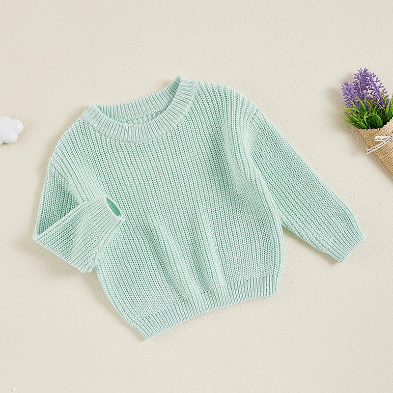 Suefunskry Newborn Unisex Knitted Long Sleeve Sweater