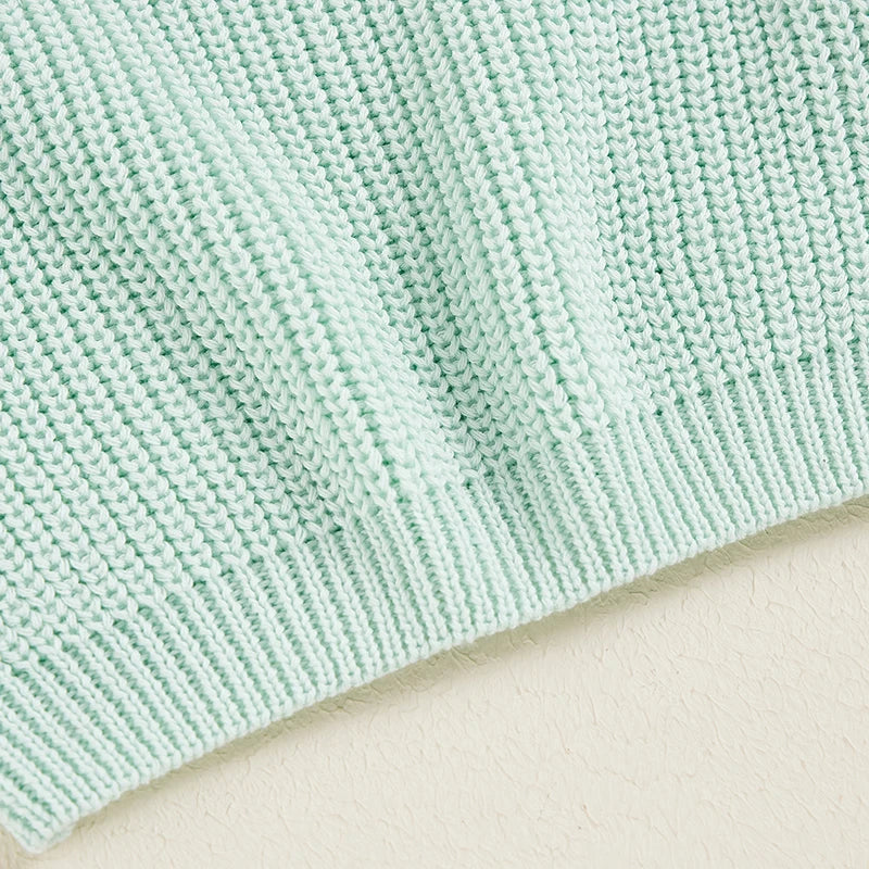 Suefunskry Newborn Unisex Knitted Long Sleeve Sweater