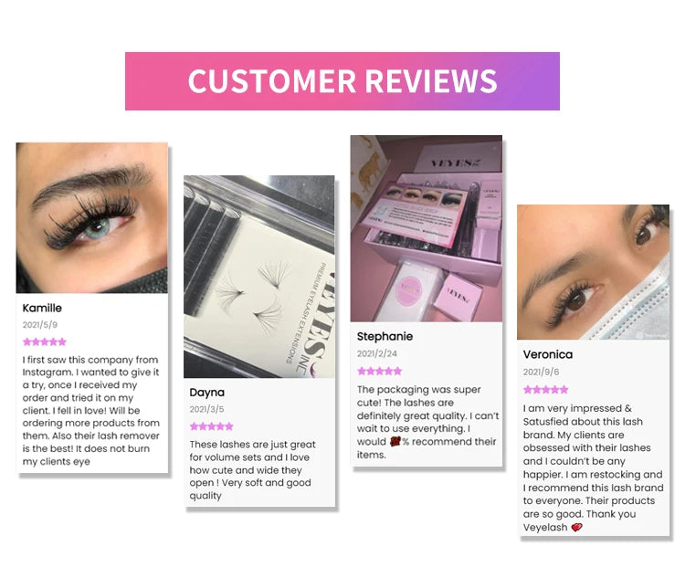 VEYES INC Cashmere Eyelash Extensions Faux Mink Lashes Natural Look