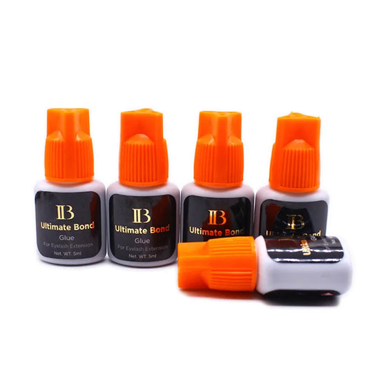 5Bottles IB Glue 5ml Individual Strongest Fast Drying Eyelash Extensions Glue Professional Lashes Adhesive Makeup Tools