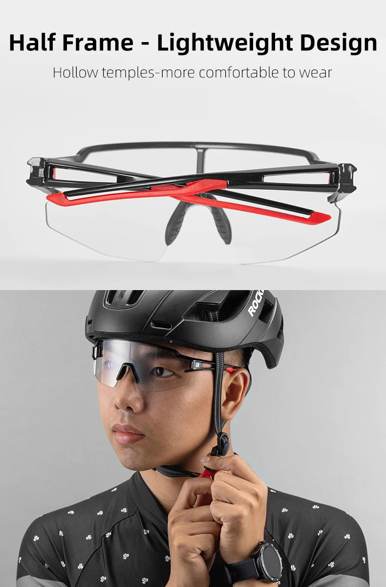 Rockbros Photochromic Polarized Cycling Glasses UV400 Eyewear