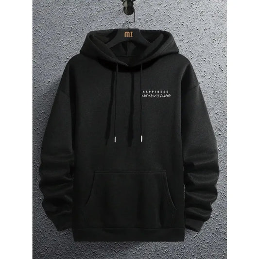 Japanese Cartoon Printing Men Hoodie O Neck Fleece