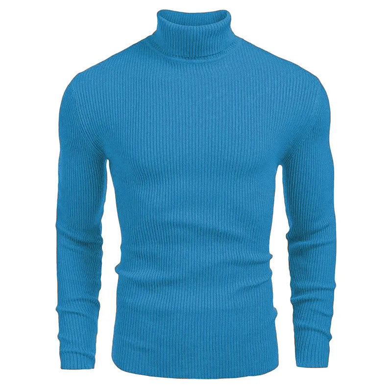 Hallolilla Men's Turtleneck Knit Sweater