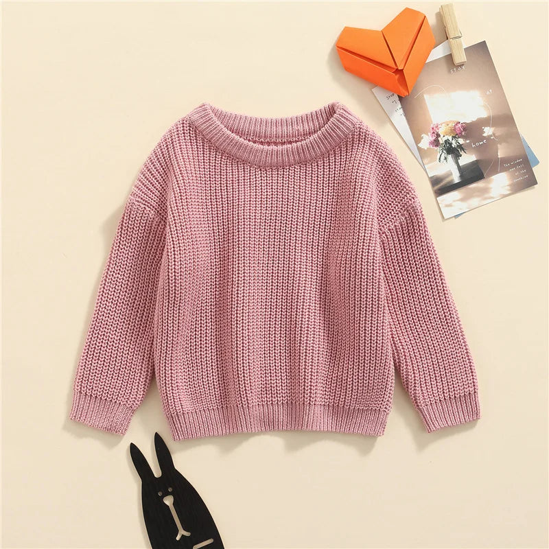 Suefunskry Newborn Unisex Knitted Long Sleeve Sweater