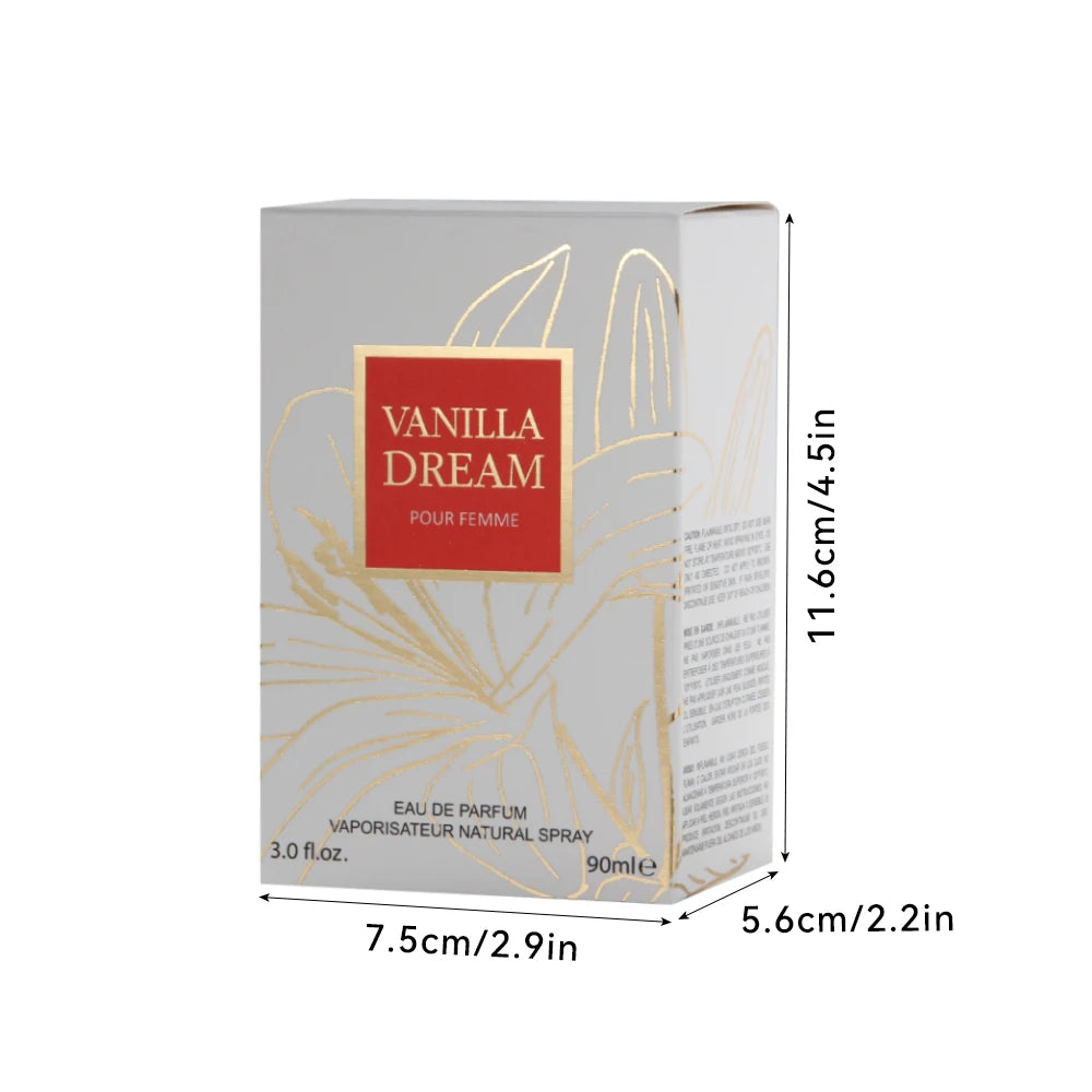 VANILLA DREAM Women's EDP 3.4 Ounce (Pack of 1) Eau de Parfum for Women Women's Fragrance Long Lasting Perfume for Women