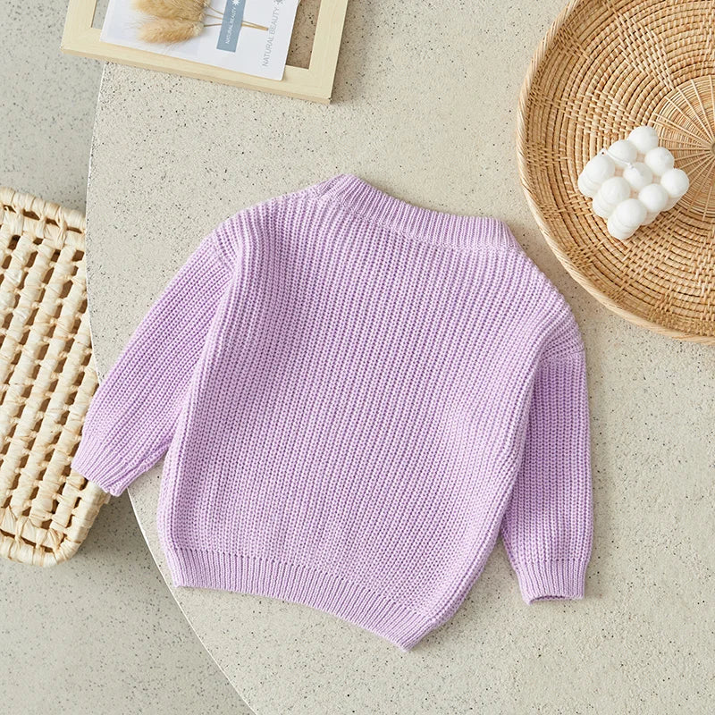 Suefunskry Newborn Unisex Knitted Long Sleeve Sweater