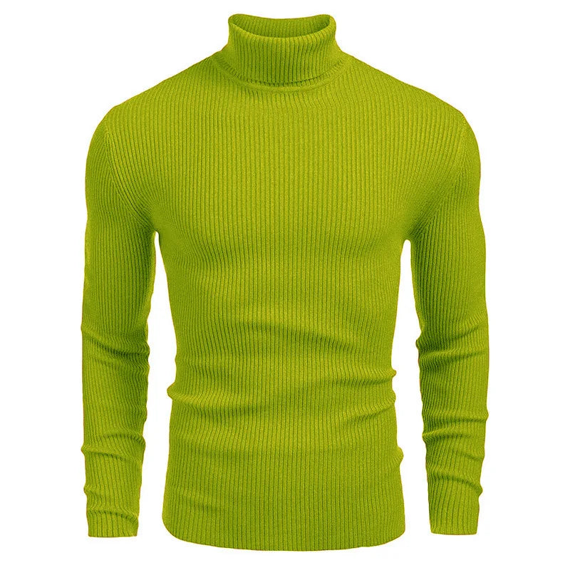 Hallolilla Men's Turtleneck Knit Sweater
