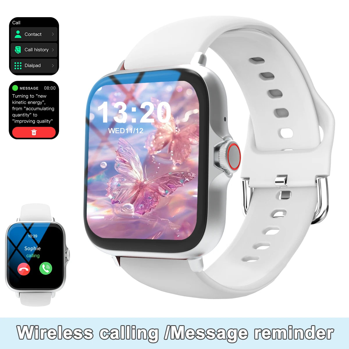 LOMAXFR Smartwatch With Full Touch Screen And iPhone Android Compatibility