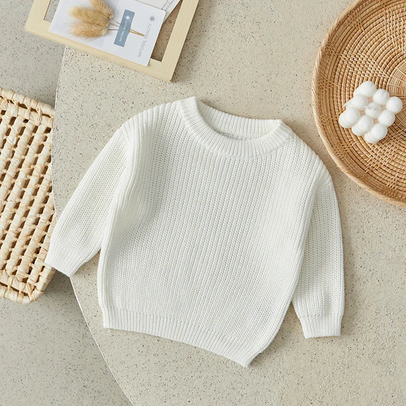 Suefunskry Newborn Unisex Knitted Long Sleeve Sweater