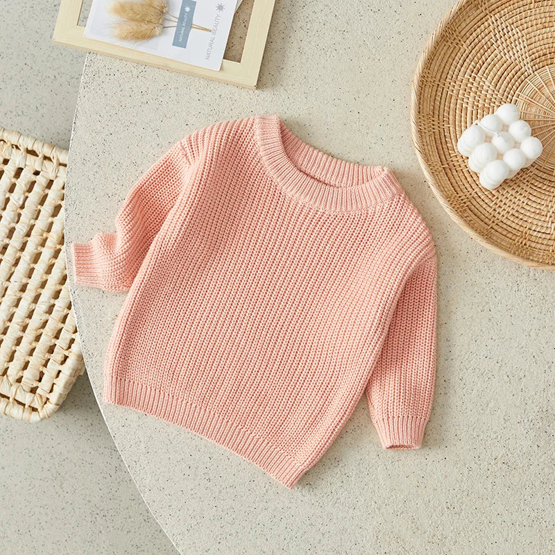 Suefunskry Newborn Unisex Knitted Long Sleeve Sweater