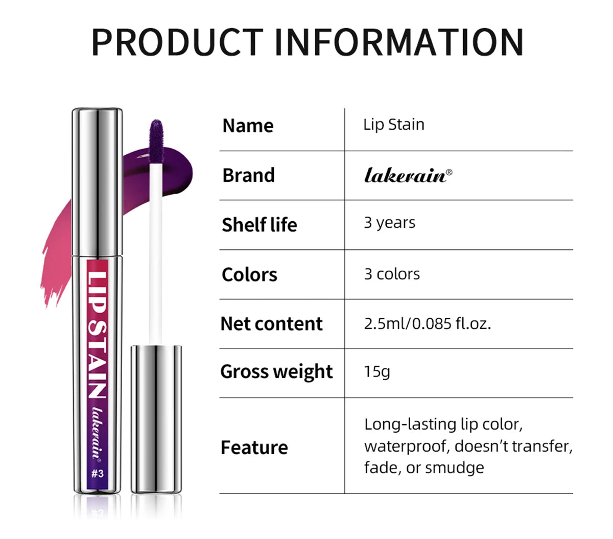 Ibcccndc Peel Off Lip Stain Long Lasting Waterproof Tint