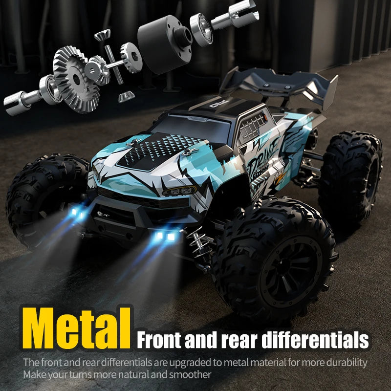 WLtoys Pro 4WD RC Car With LED Lights Remote Control