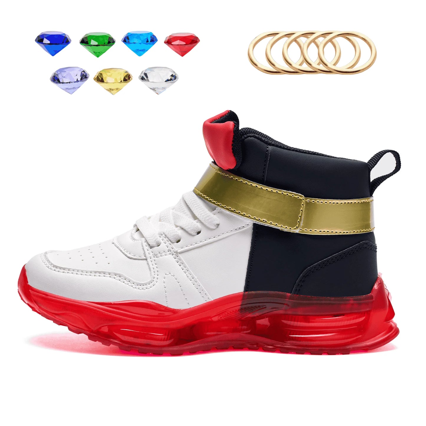 Shadow Red Sneakers For Boys Men Kids Unisex Athletic Shoes