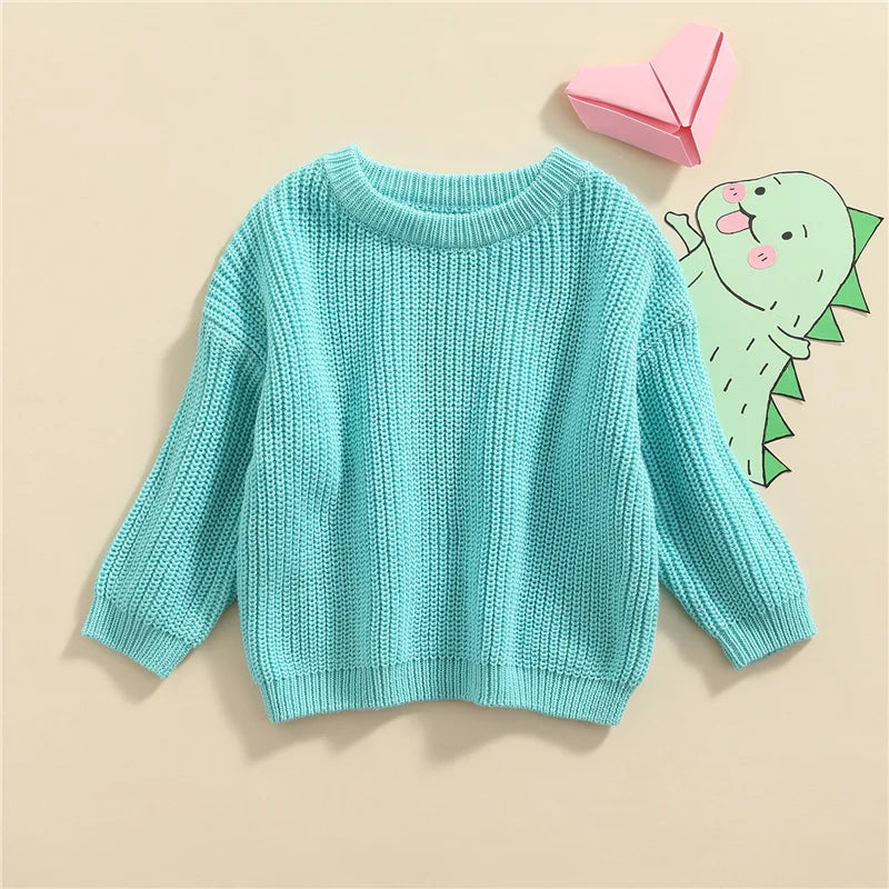 Suefunskry Newborn Unisex Knitted Long Sleeve Sweater