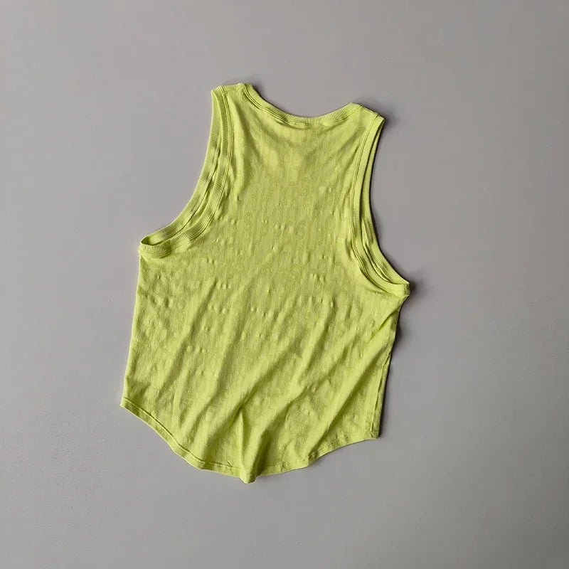 Sleeveless Pilates Sports Blouse For Women Quick Dry Yoga Top