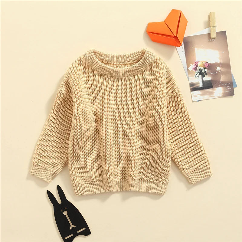 Suefunskry Newborn Unisex Knitted Long Sleeve Sweater