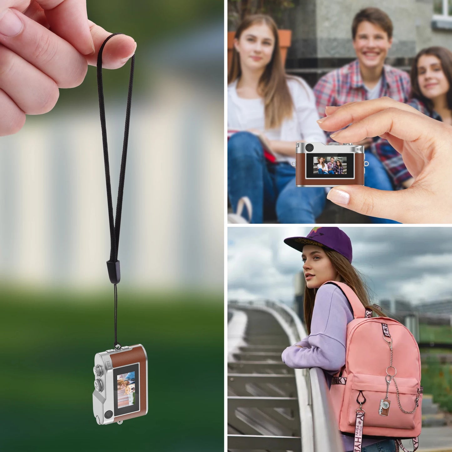GofunlyCN Portable Mini Camera Keychain 1080P HD 8GB Gift