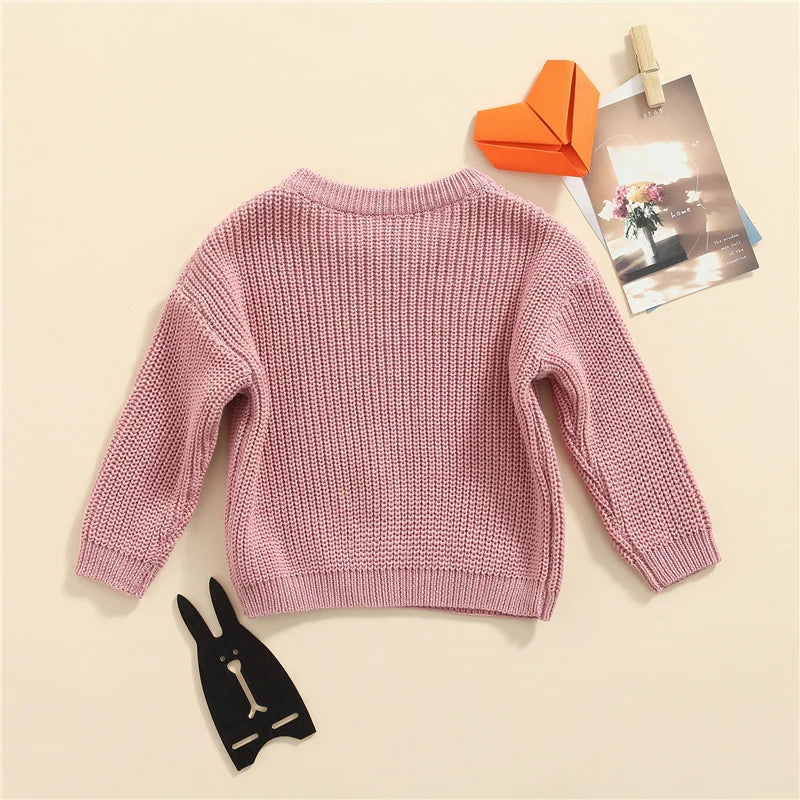 Suefunskry Newborn Unisex Knitted Long Sleeve Sweater