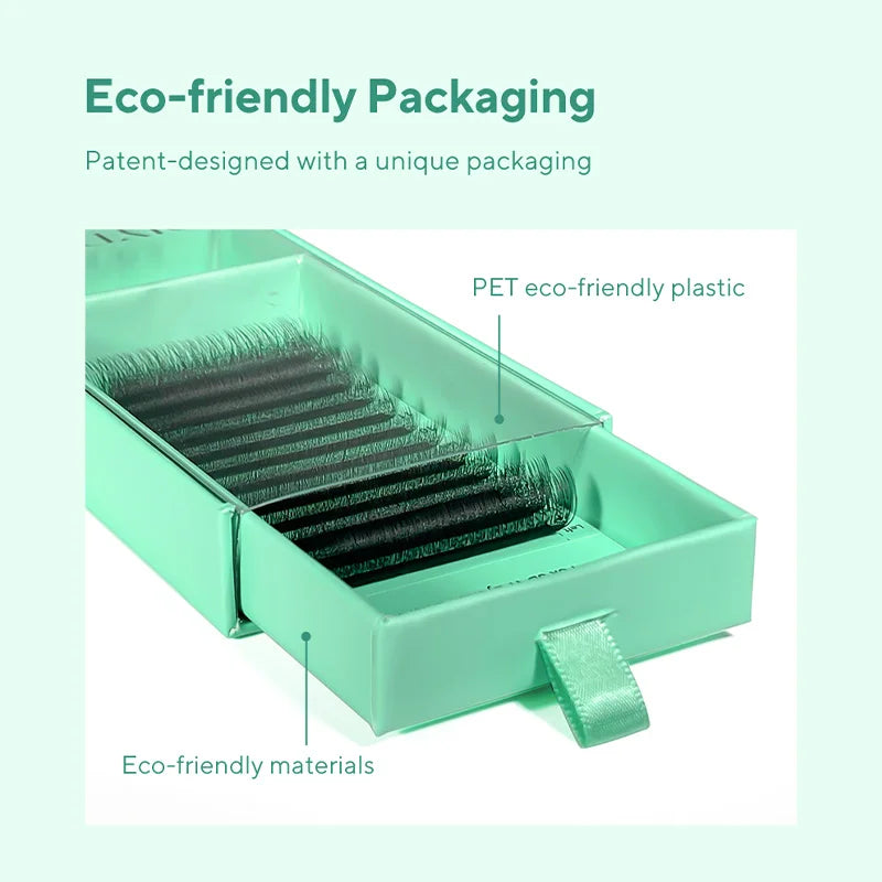 DIYDAY U-shaped 3D 4D 5D Eyelash Extension New Style U Shape W Bloom Lashes Premade Fans Lightweight Fluffy Mink Faux Eyelashes