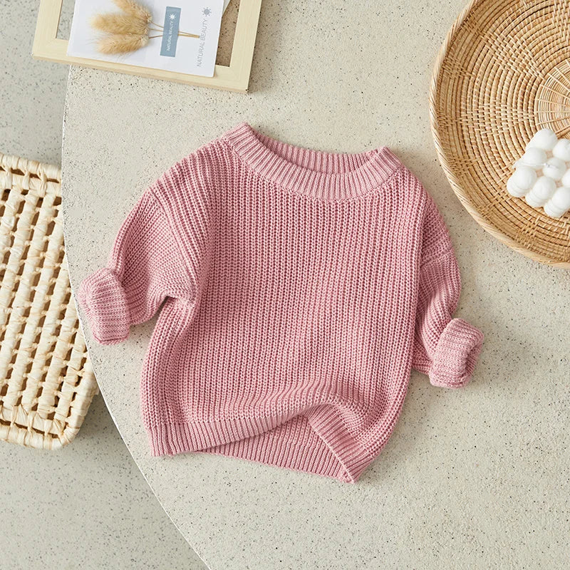 Suefunskry Newborn Unisex Knitted Long Sleeve Sweater