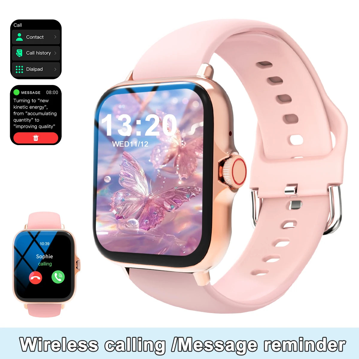 LOMAXFR Smart Watch With Full Touch Screen, Calls And Messages