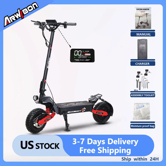 Arwibon GT06 1200W Foldable E-Scooter For Adults Off Road