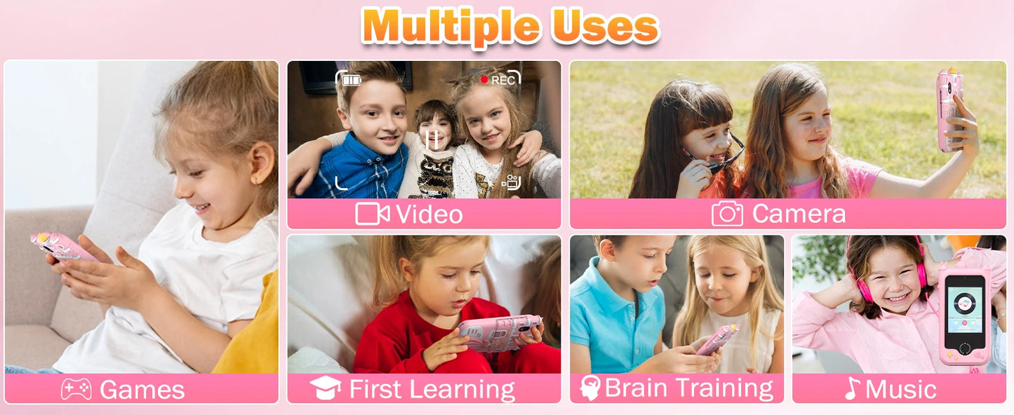 DIAMOOKYCN Kids Smart Phone Toy Educational Camera For Kids