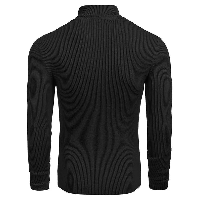 Hallolilla Men's Turtleneck Knit Sweater