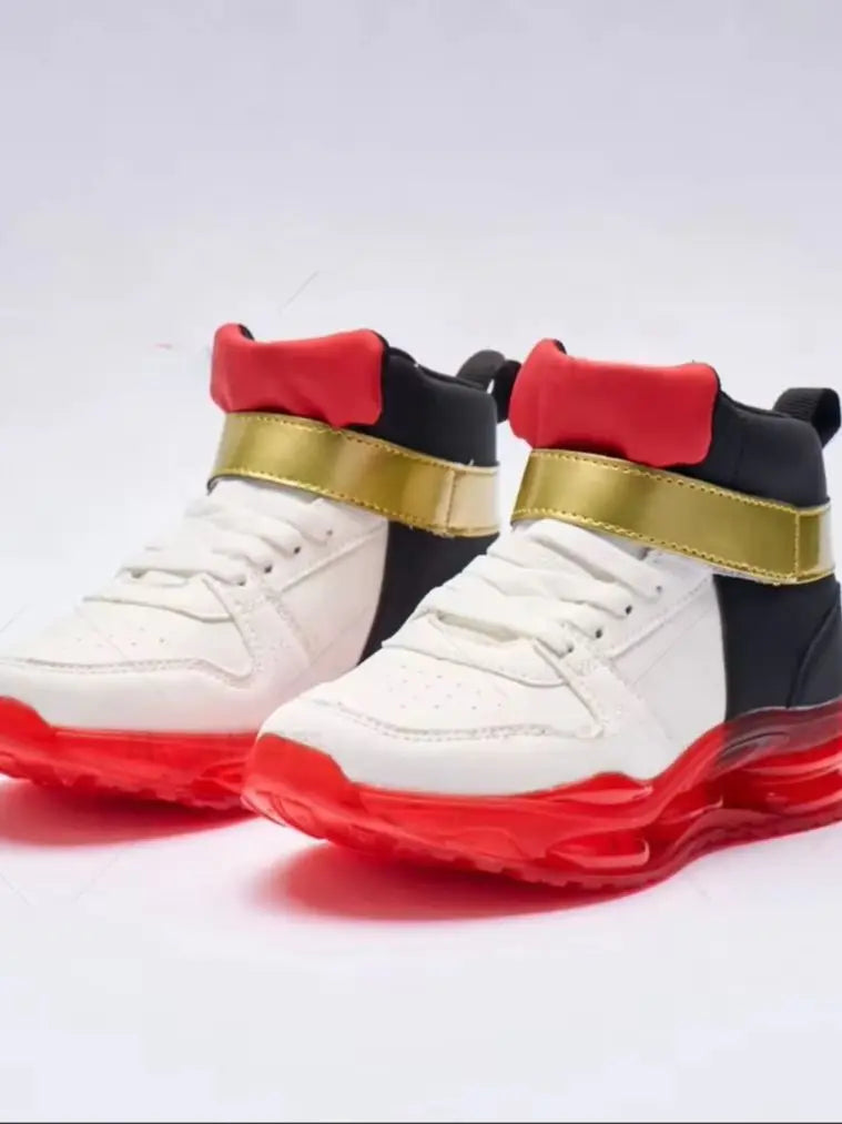 Shadow Red Sneakers For Boys Men Kids Unisex Athletic Shoes