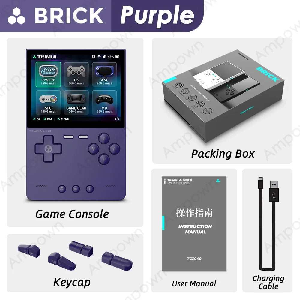 TRIMUI Brick Handheld Game Console Linux System LED Keys