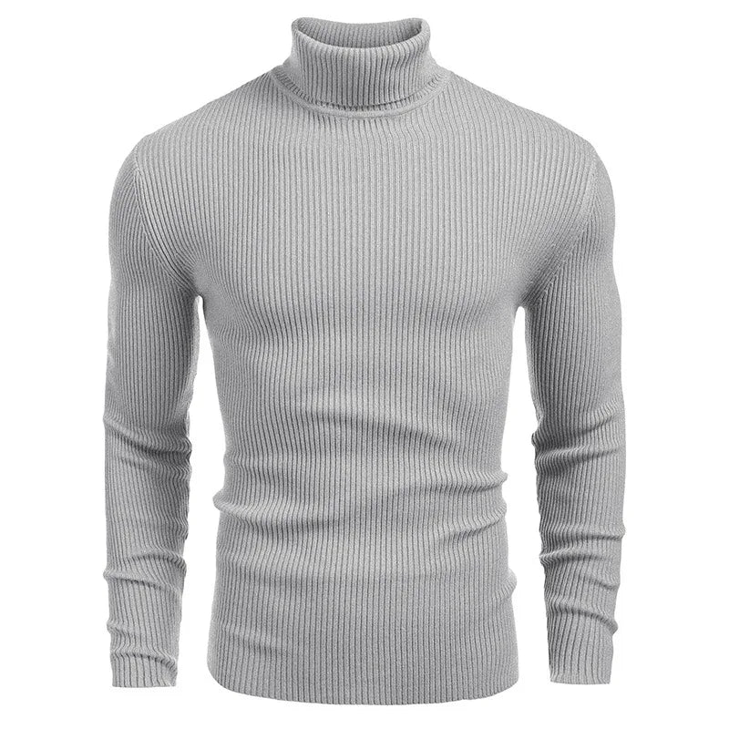 Hallolilla Men's Turtleneck Knit Sweater