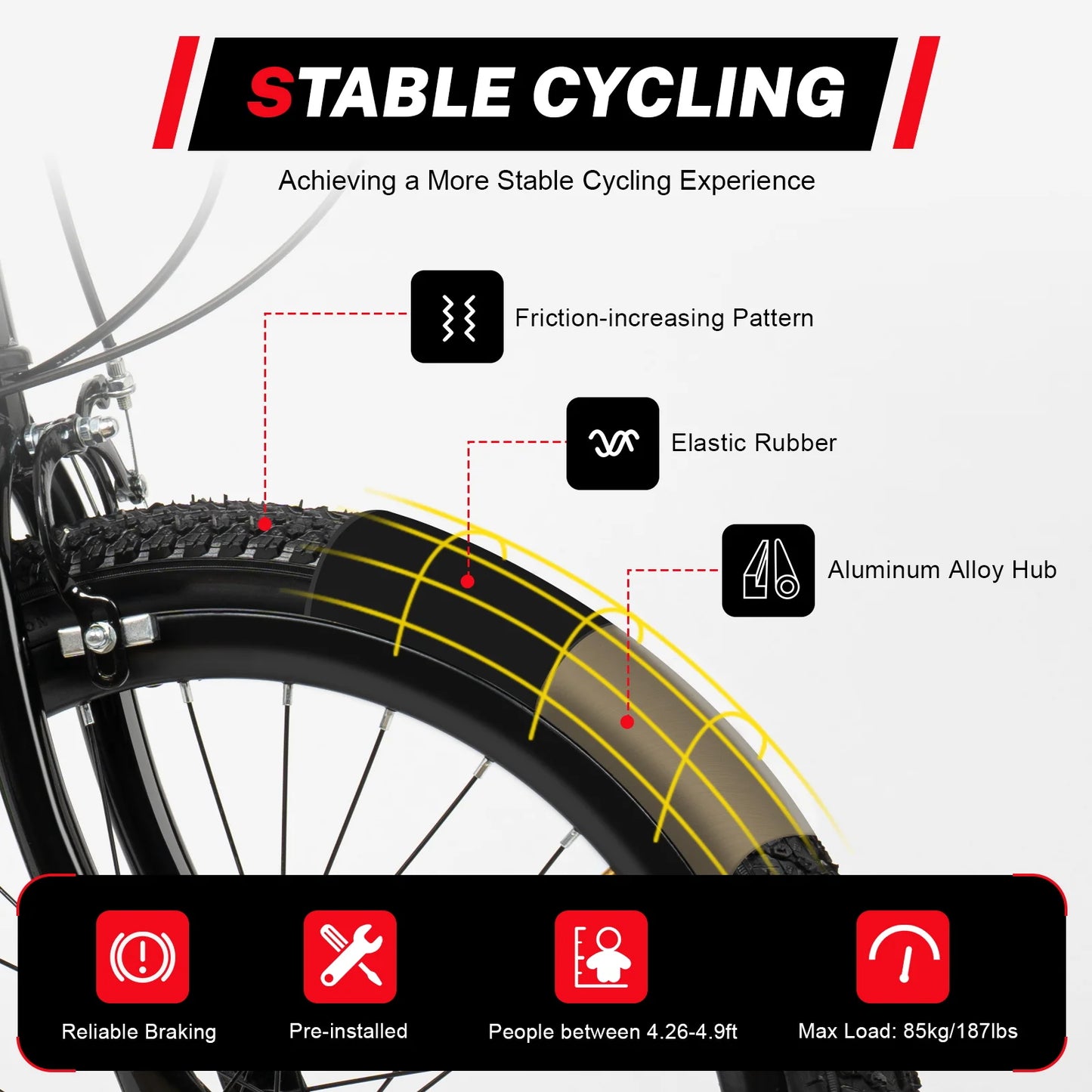 Fork Kids Mountain Bike 7 Speed With Mudguards And Kettle Holder