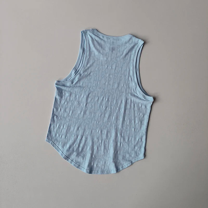 Womens Sleeveless Pilates Top Quick Dry Yoga Shirt For Fitness