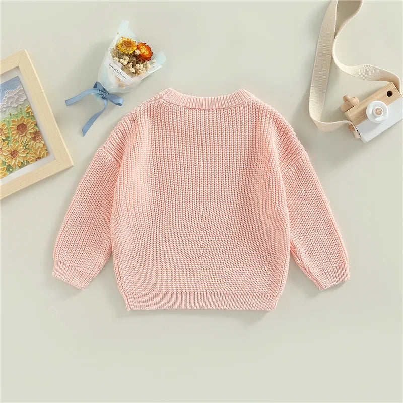 Suefunskry Newborn Unisex Knitted Long Sleeve Sweater