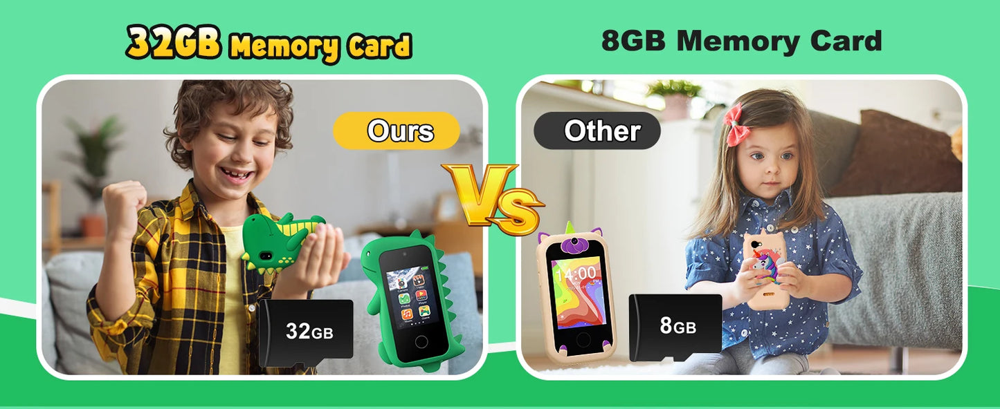 DIAMOOKYCN Kids Smart Phone Toy Educational Camera For Kids