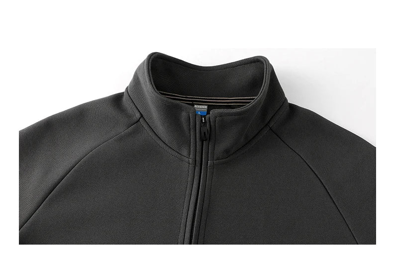 IppolichCN Casual Long Sleeve Sports Half Zipper Sweatshirt