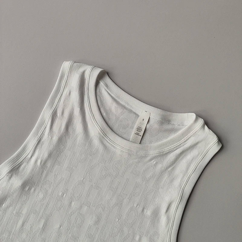 Sleeveless Pilates Sports Blouse For Women Quick Dry Yoga Top