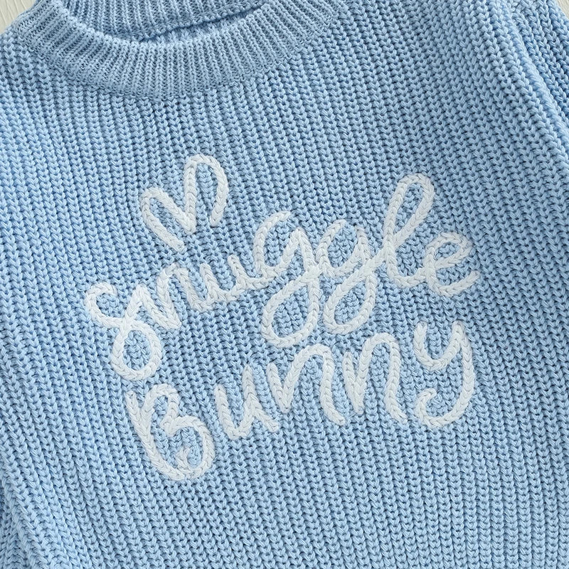 Guangdong Kids Easter Bunny Ears Knit Unisex Sweater