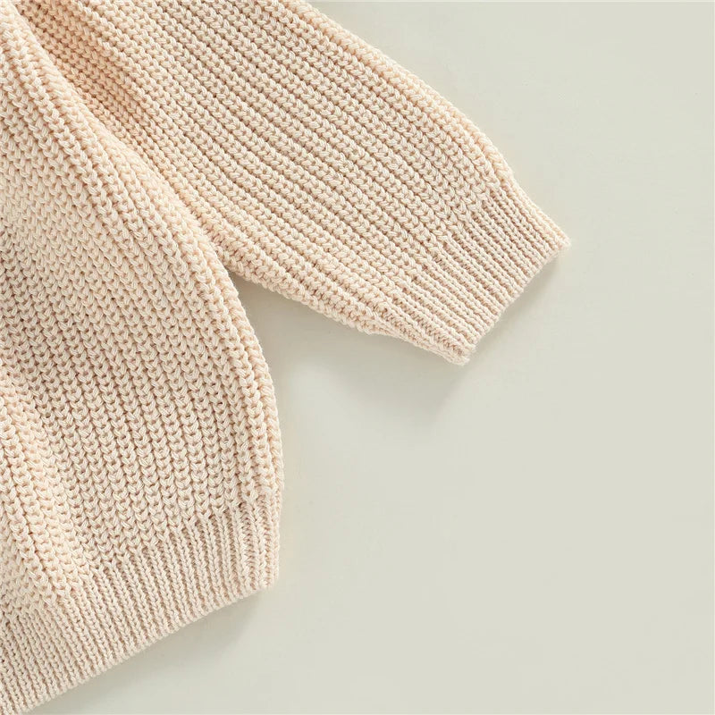 Suefunskry Newborn Unisex Knitted Long Sleeve Sweater