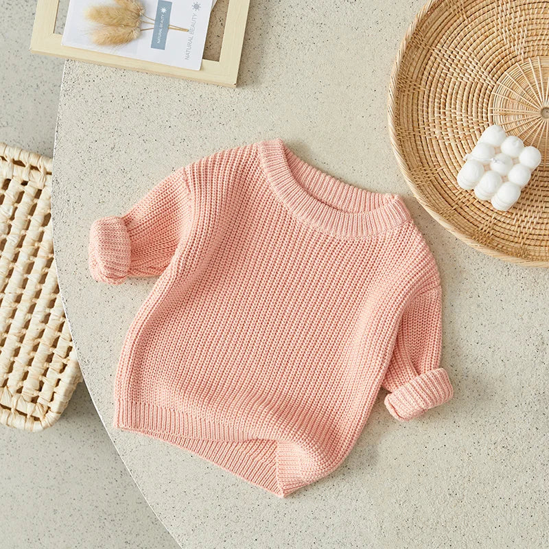 Suefunskry Newborn Unisex Knitted Long Sleeve Sweater