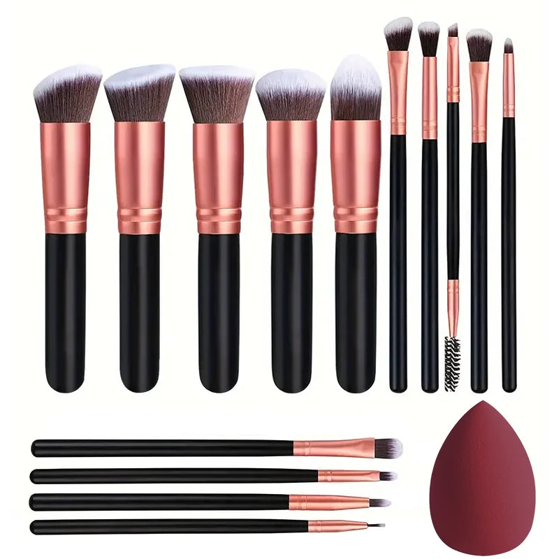 14PCS Makeup Brushes Set  Soft Fluffy Foundation Blush Powder Eyeshadow Blending Female Cosmetics Beauty Tool Christmas gift