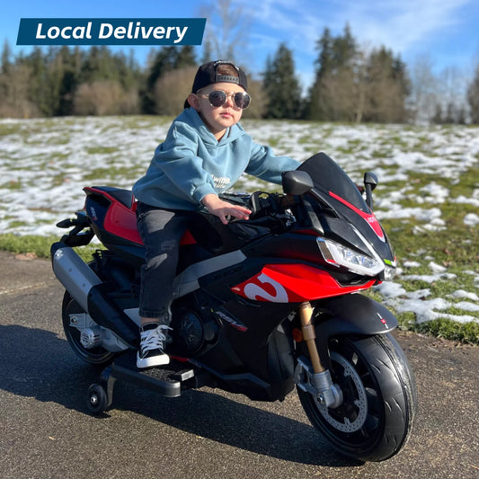 Aprilia Licensed 24V Kids Electric Motorcycle Ride On Toy