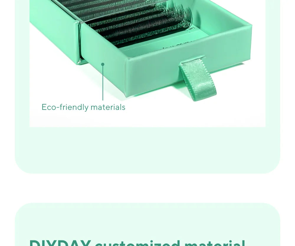 DIYDAY U-shaped 3D 4D 5D Eyelash Extension New Style U Shape W Bloom Lashes Premade Fans Lightweight Fluffy Mink Faux Eyelashes