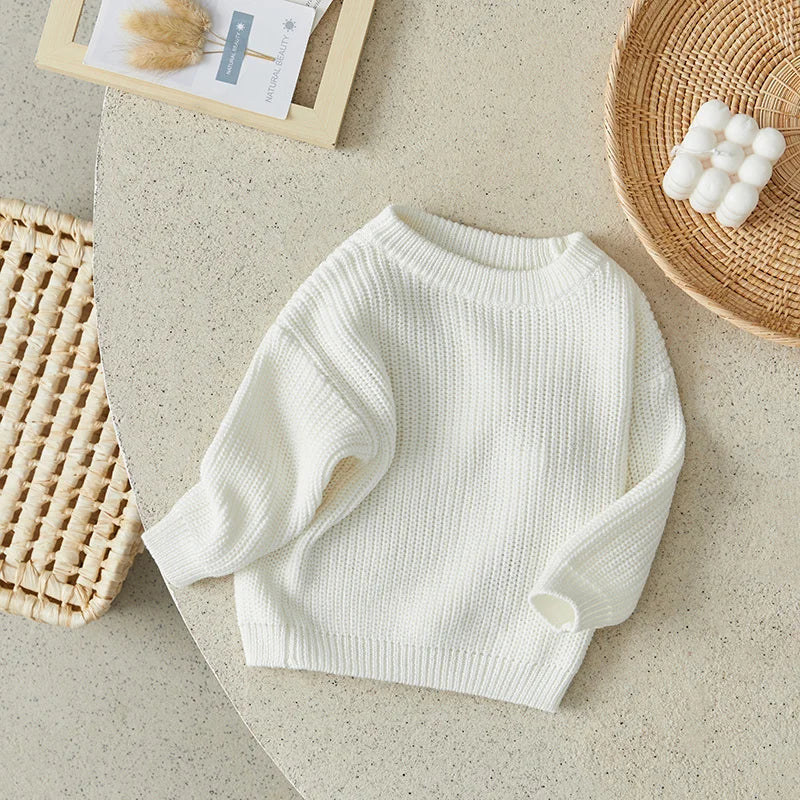 Suefunskry Newborn Unisex Knitted Long Sleeve Sweater